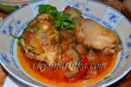 Chakhokhbili csirke - recept fotókkal