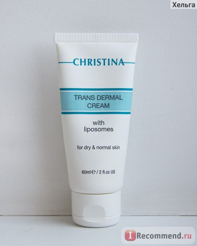 Christina трансдермальний крем з ліпосомами для сухої і нормальної шкіри trans dermal cream with