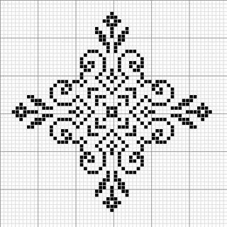Чудові сніжинки хрестиком - схеми