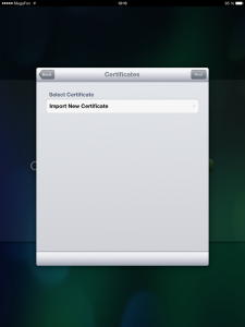 Setarea receptorului Citrix pe ipad ssl