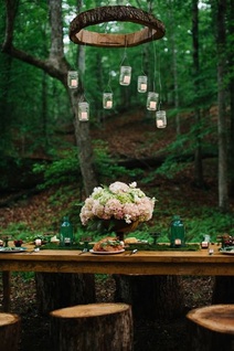 Elemente din lemn în decorul nunții