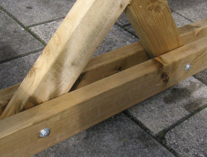 Дерев'яний стіл з лавками для дачі своїми руками (креслення), дачні справи