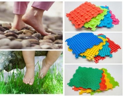 Дитячий масажний килимок для ніг призначення і види