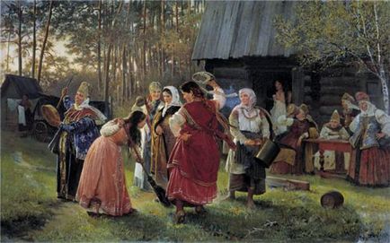 Bachelorette în stil tradițional rusesc