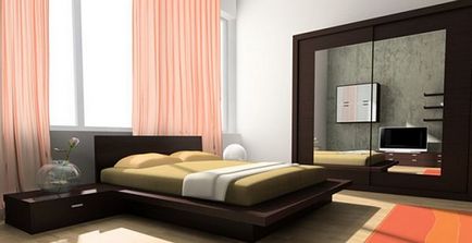 Дизайн інтер'єру маленької спальні