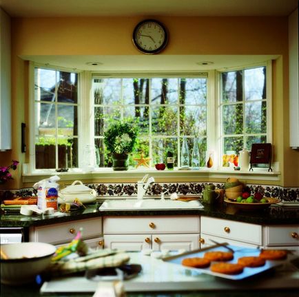 tervezés konyha öböl ablak