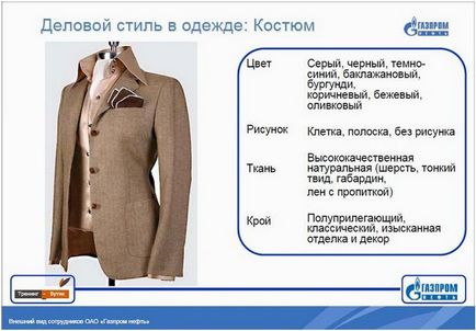 Дрес-код від Газпрому 17 сторінок додатку до наказу про зовнішній вигляд працівників ват газпром-нафта