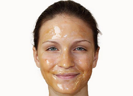 Efect masca facială din miere de la acnee