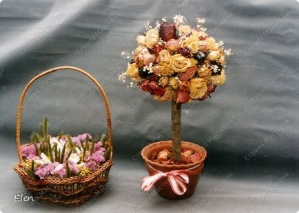 Екібана з сухих квітів майстер клас