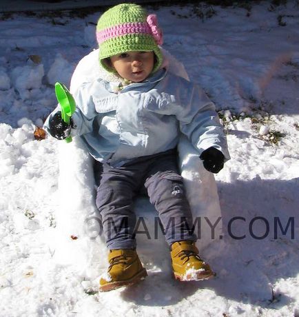 Ecomama - plimba iarnă cu un copil de un an