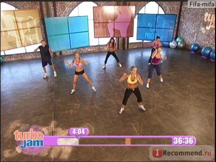 Programul de fitness beachbody turbo jam ajunge pe minge - kickin core & amp; spargerea corporală totală - chalenă