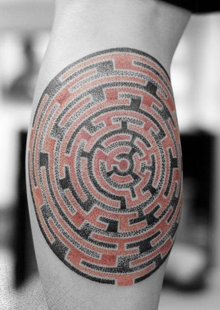 Fotografie și semnificația labirint de tatuaj