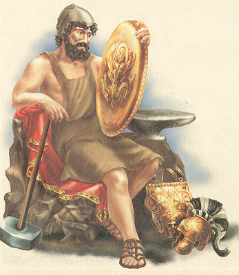 Pantheonul grecesc Hephaestus al enciclopediei mitologice a zeilor