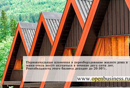 Гостьові будиночки свій готельний бізнес