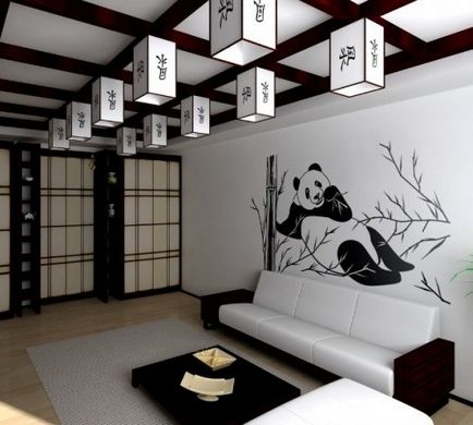 Camera de zi în stil japonez - fotografie de interior design - magazin online inhomes