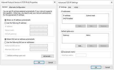 Helyes dhcp nincs engedélyezve a LAN csatlakozás