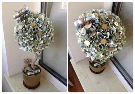 Cum de a decora o oală pentru topiary - un cadou original cu banii proprii mâini
