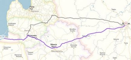 Cum să ajungeți la Kaliningrad cu trenul sau cu mașina din Moscova