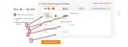 Cum să plătiți pentru aliexpress prin intermediul unui card bancar privat