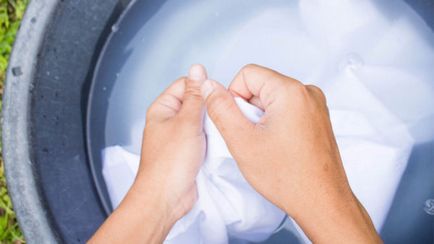 Hogyan mossa dishcloths otthon szappan, por, fotó és videó
