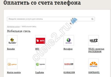 Cum se transferă banii dintr-o bilină într-o tele2-aruncare dintr-o bilină pe tele2