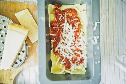 Főzni lasagna recept lépésről lépésre - főzés recept lépésről lépésre fotók