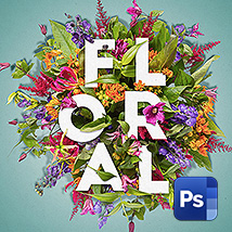 Як зробити колаж з фото і квітів в фотошопі