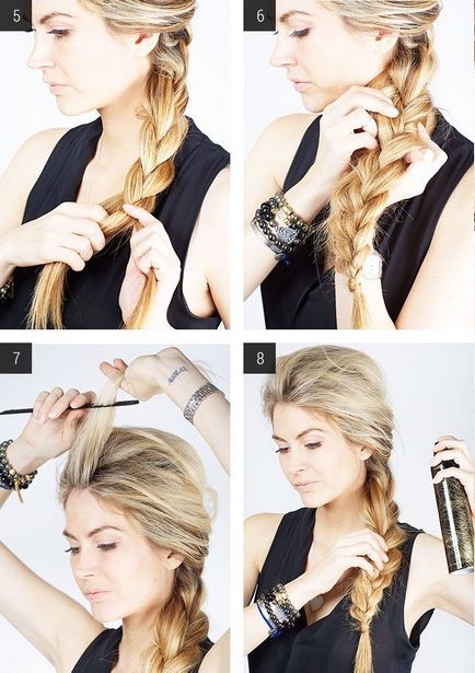 Як зробити об'ємну косу з начосом на довге волосся