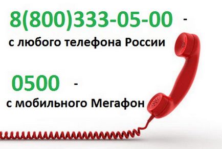 Зв'язок з оператором мегафон з мобільного і домашнього телефону