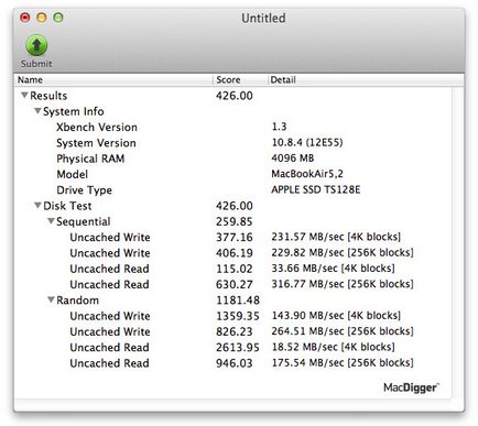 Hogyan lehet megtanulni sebességet az olvasás és írás lemez vagy usb-meghajtó a Mac OS X - hírek az Apple a világ (rekord) Hogyan lehet megtanulni sebességet az olvasás és írás lemez vagy usb-meghajtó a Mac OS X - hírek a világ alma