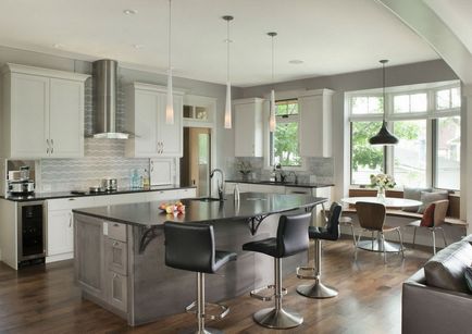 Cum de a alege de iluminat în bucătărie uite pentru soluții stilistice! fotografie
