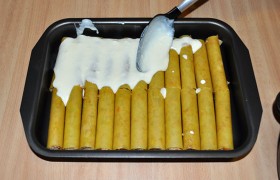 Cannelloni cu sos de beșamel - rețetă pas cu pas