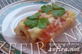 Cannelloni cu pui sub sos bechamel - retete culinare ale unei sotii iubitoare