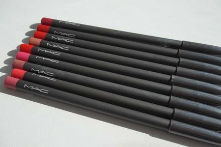 Олівець для губ mac lip pencil в відтінках subculture, dervish, soar, candy yum-yum, chic trick,