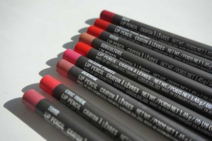 Олівець для губ mac lip pencil в відтінках subculture, dervish, soar, candy yum-yum, chic trick,