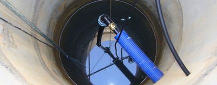 Montarea pompei submersibile în puț