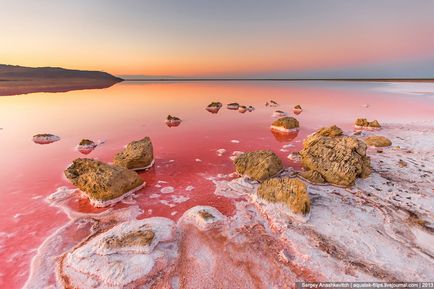 Crimeea se uimește sau cel mai sărat lac din Crimeea, știri de fotografie