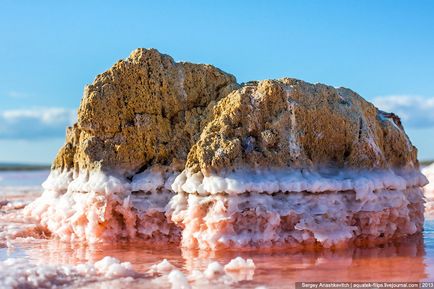 Crimeea se uimește sau cel mai sărat lac din Crimeea, știri de fotografie