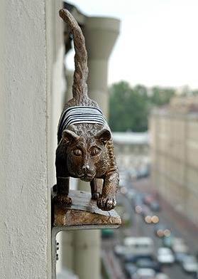 În cazul în care pentru a merge 10 monumente la o pisica din Sankt Petersburg