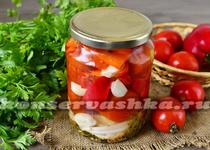Мариновані огірки з болгарським перцем - рецепт з фото