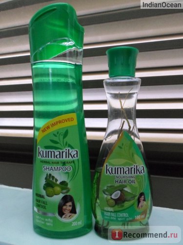 Масло для волосся kumarika nourishing hair oil - herbal fall control - «це масло здатне