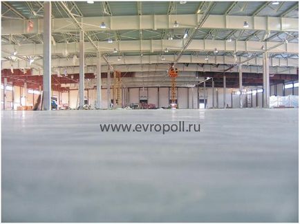 Монтаж наливних полімерних підлог від компанії - Європол