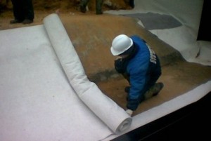 Pavele cu geotextile