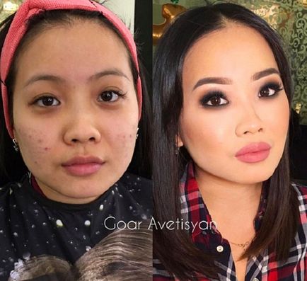 Transformări incredibile! 18 fete asiatice înainte și după machiaj