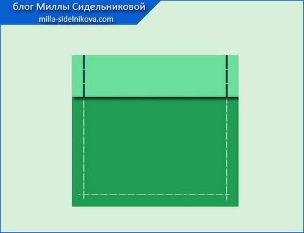 Обробка накладного кишені (верхня частина)