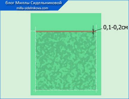 Обробка накладного кишені (верхня частина)