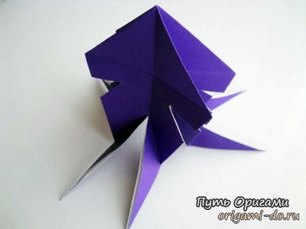 Octopus - origami simplu pentru copii - modul de origami