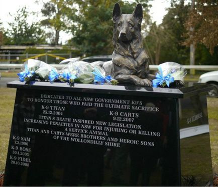 Пам'ятники службовим собакам