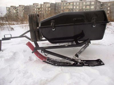 Перевезення снігохода в причепі - автоблог початківця водія