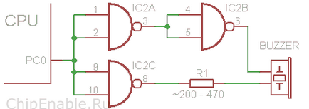 Piezoelectron și modul de conectare a acestuia la microcontroler